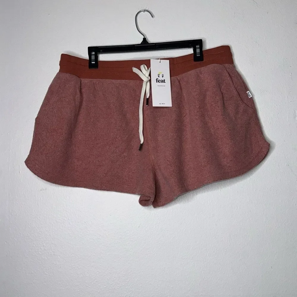 Feat BlanketBlend Fleece Drawstring Lounge Shorts Size XXL